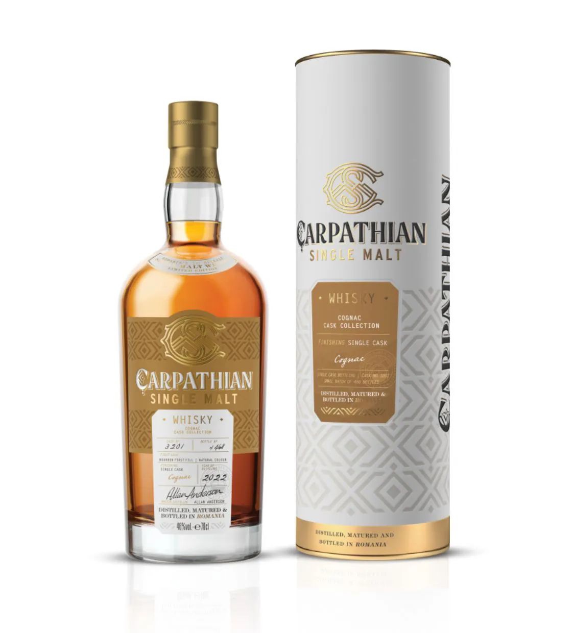 WHISKY PURO MALTE CARPATHIAN COGNAC 700ML