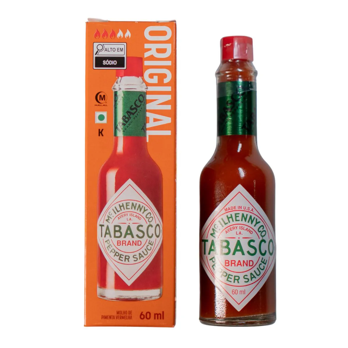 MOLHO DE PIMENTA TABASCO VERMELHO 60ML