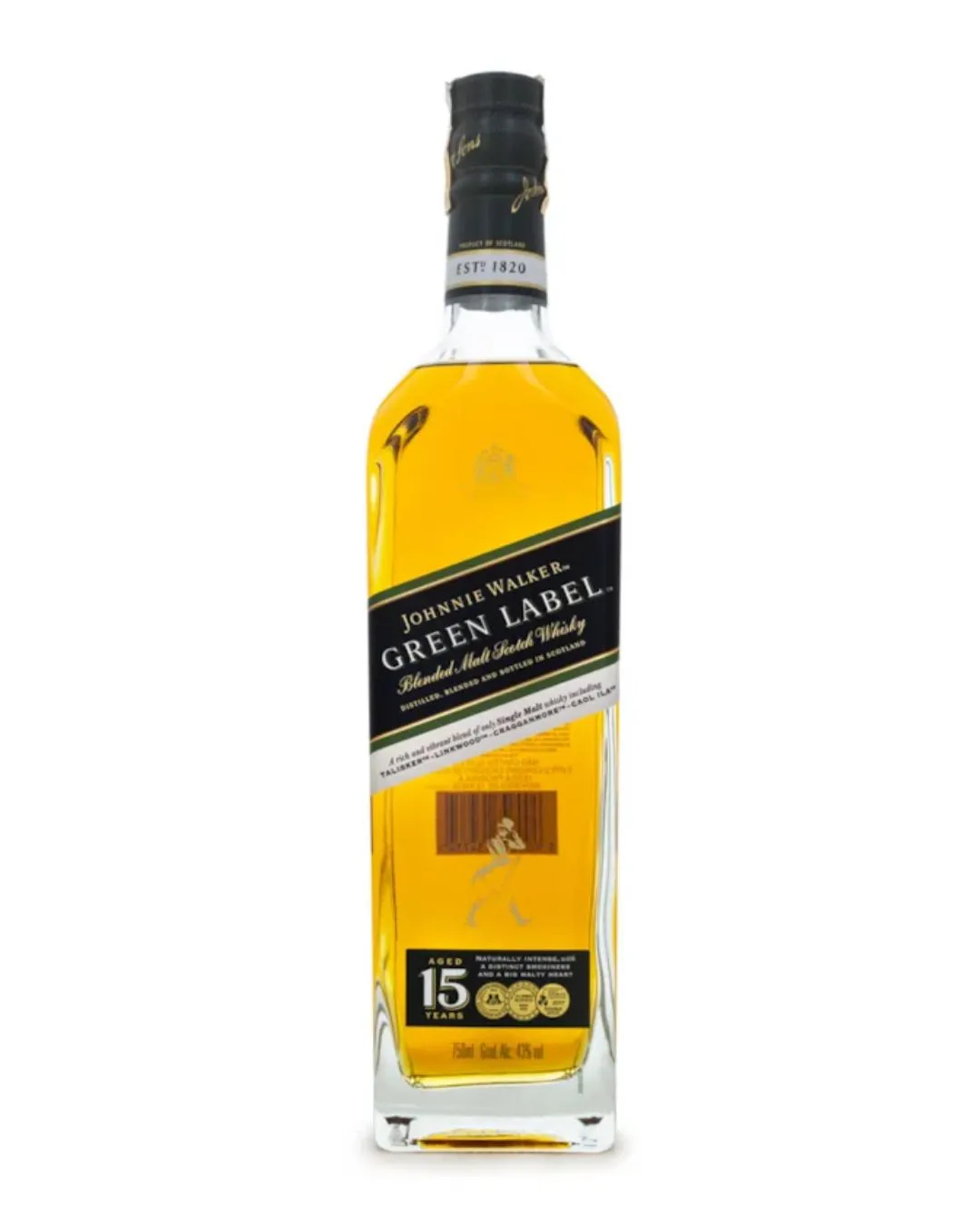 WHISKY J WALKER GREEN LABEL 15 750ML