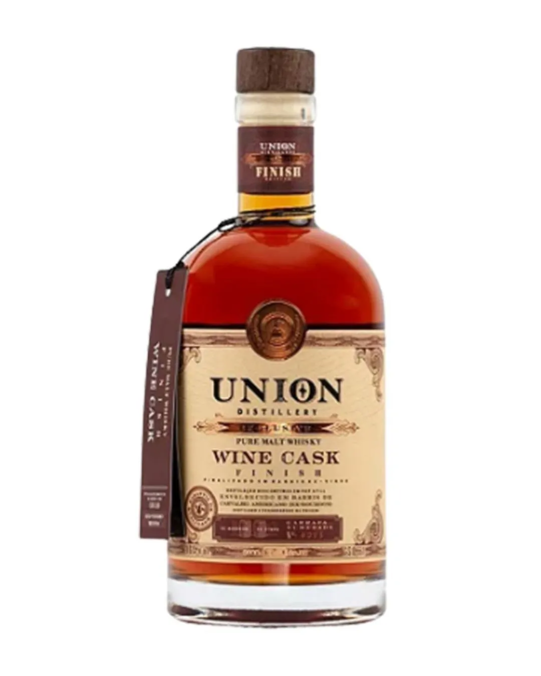 WHISKY PURO MALTE WINE CASK UNION 750ML