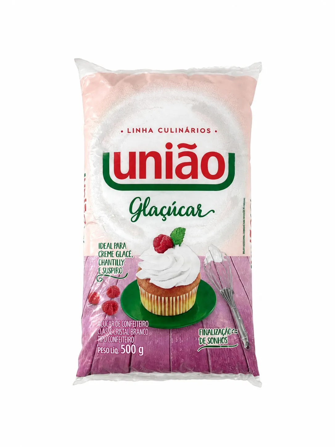 ACUCAR CONFEITEIRO GLACUCAR UNIAO 500 G