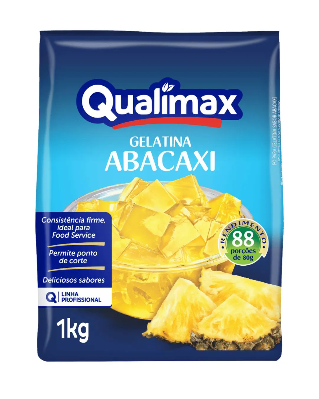 GELATINA DE ABACAXI QUALIMAX PCT 1 KG