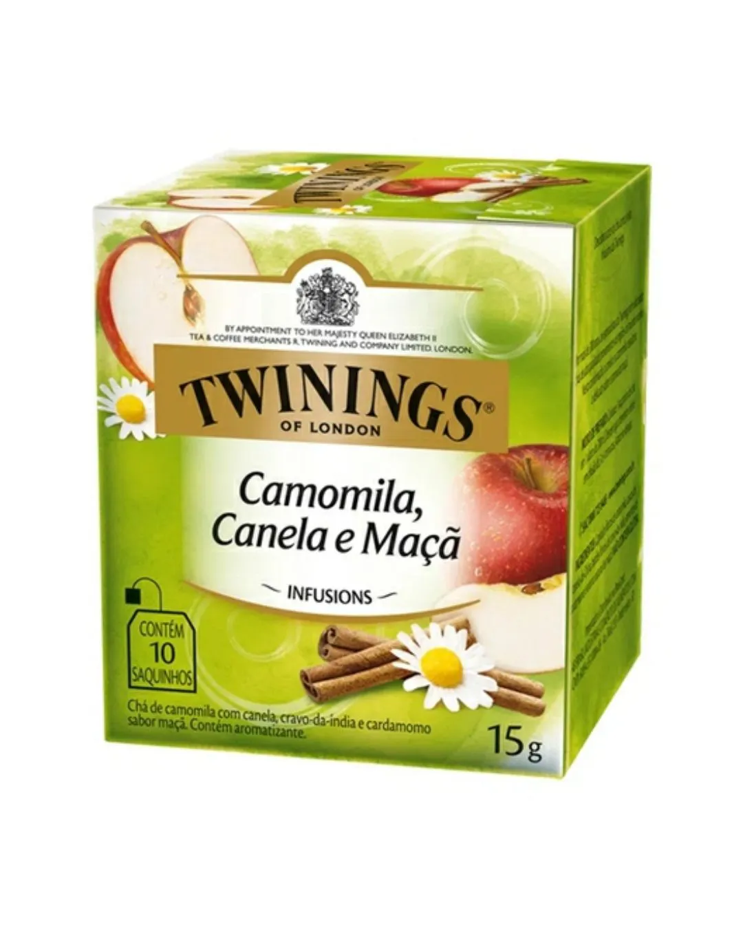 CHA TWININGS CAMOMILA/CANELA/MAÇA 15 G