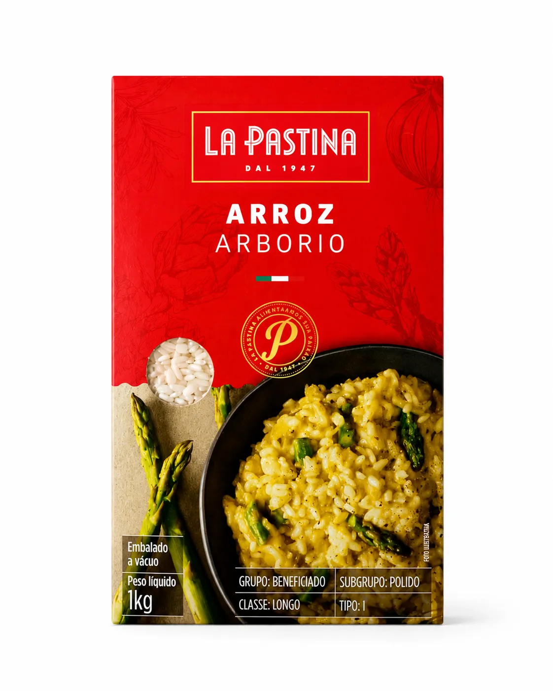 ARROZ ARBORIO LA PASTINA 1 KG