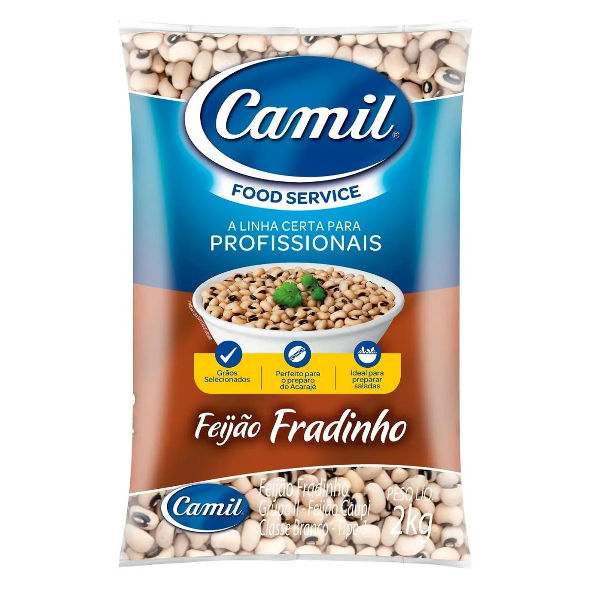 FEIJAO FRADINHO FOOD SERVICE CAMIL 2 KG