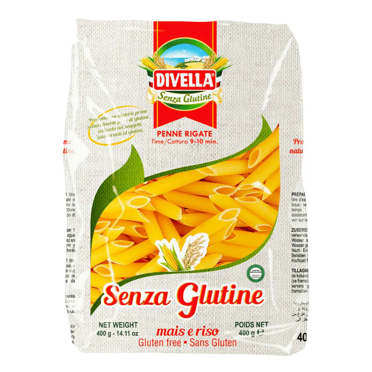 MAC PENNE SEM GLUTEN DIVELLA 400 G