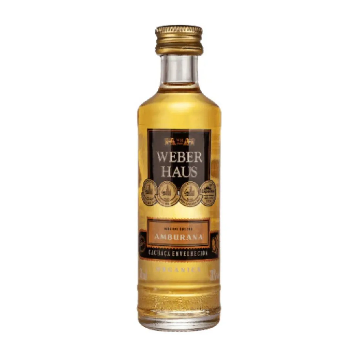 CACHACA WEBER HAUS MINI 50ML AMBURANA