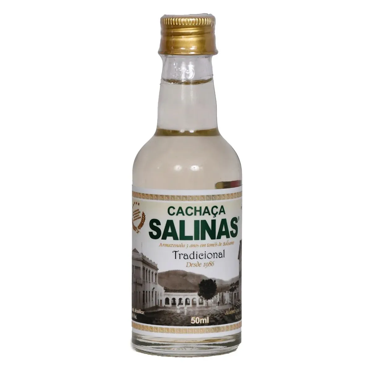 CACHACA SALINAS MINIATURA 50ML