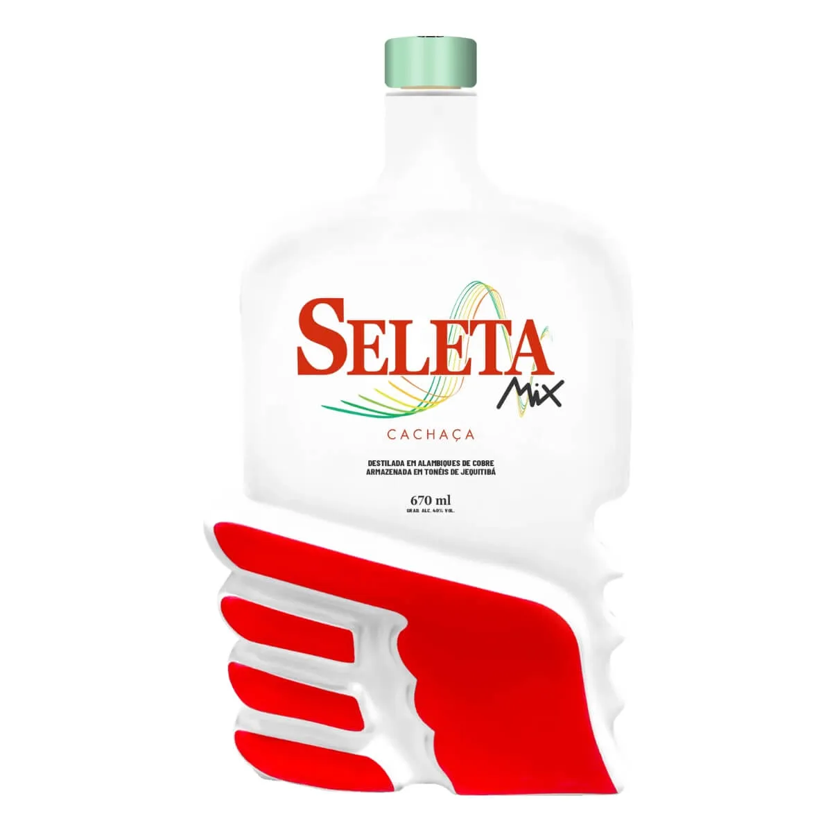 CACHACA SELETA PORCELANA ASAS 670ML