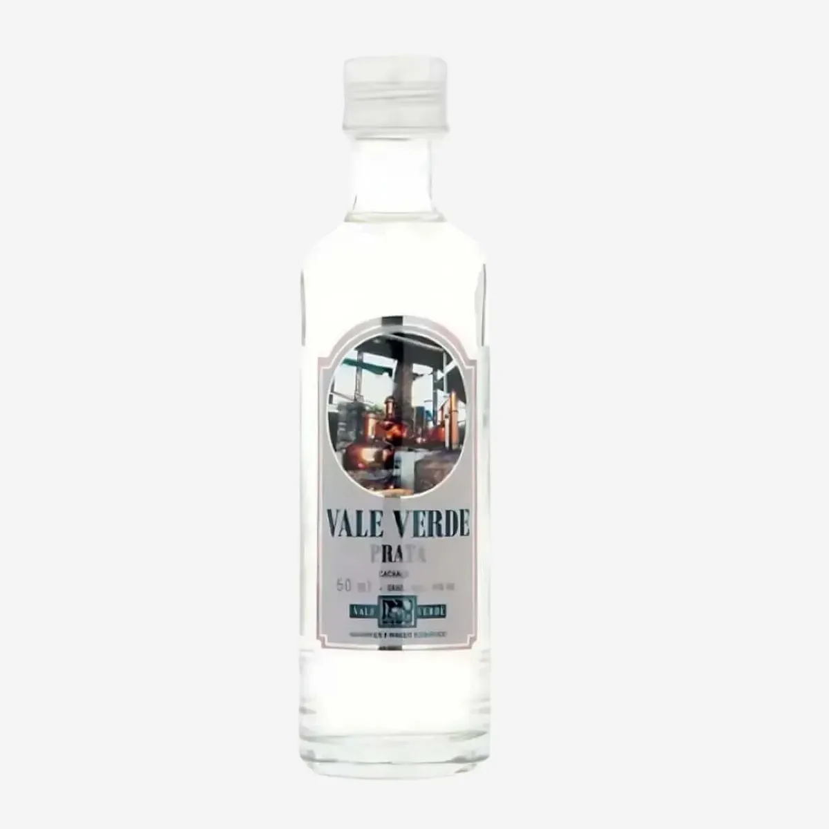 CACHACA VALE VERDE PRATA MINIATURA 50ML