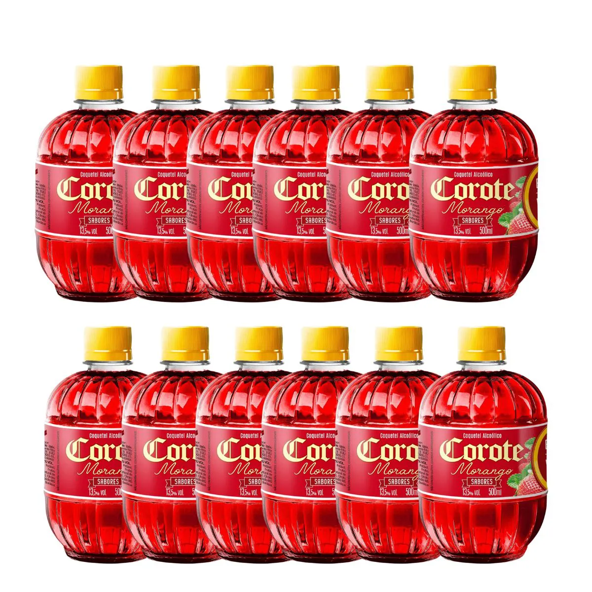 COQUETEL COROTE MORANGO 12 X 500ML PET