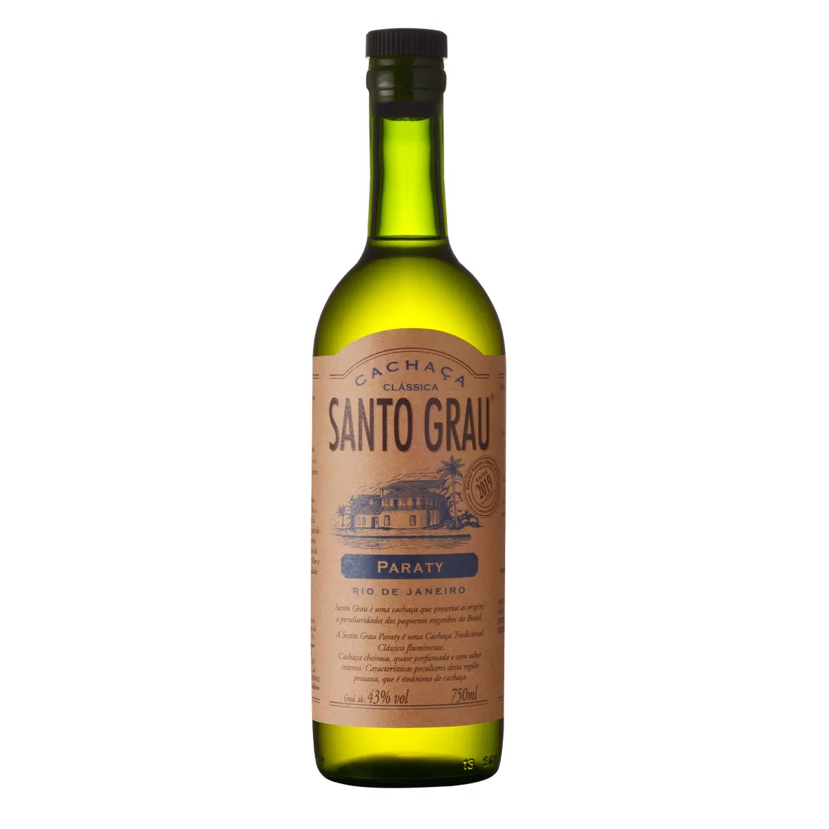 CACHACA SANTO GRAU PARATY 750ML