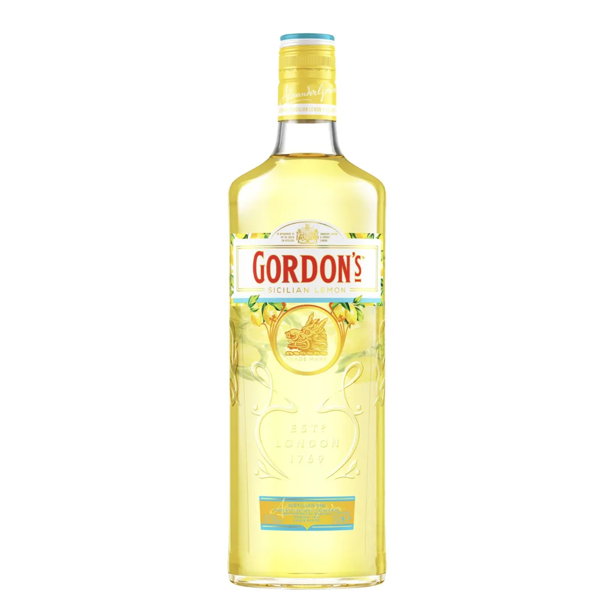 GIN GORDONS SICILIAN LEMON 750ML
