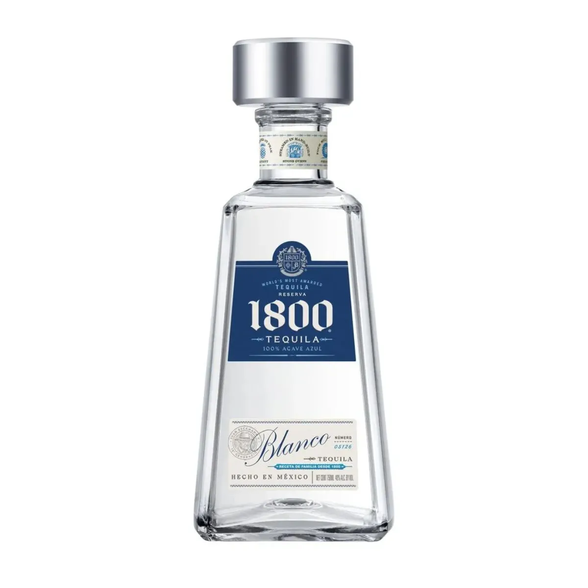 TEQUILA RESERVA 1800 BLANCO (SILVER) 750ML