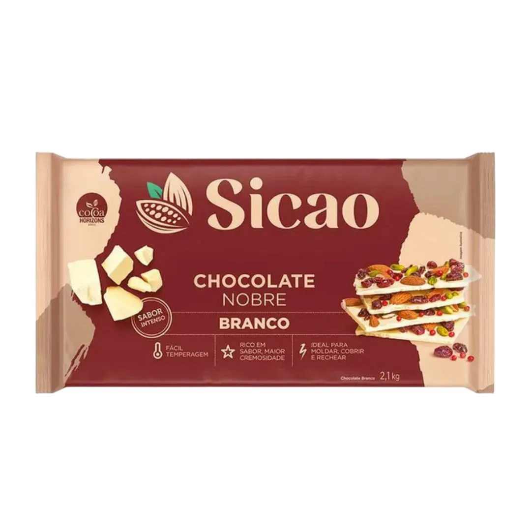 CHOCOLATE BRANCO NOBRE SICAO 2,1 KG