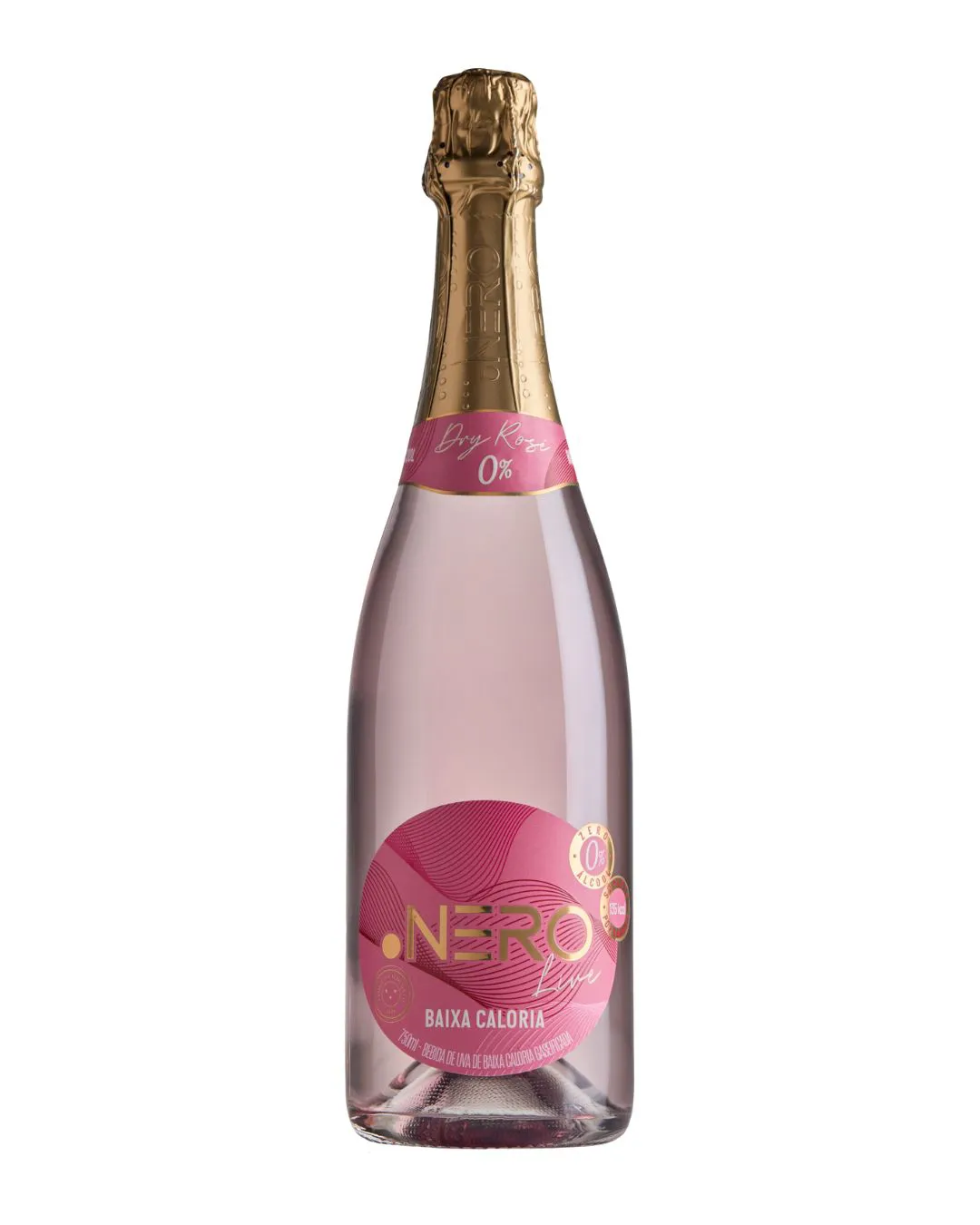 ESPUMANTE PONTO NERO LIVE ZERO ROSE 750ML